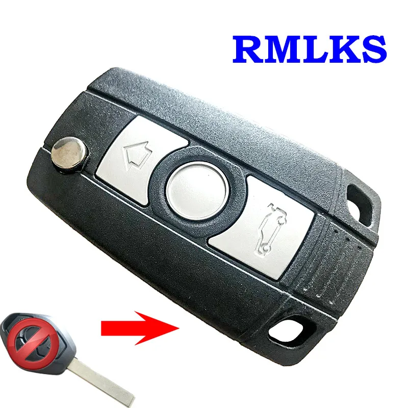 

RMLKS Folding Flip Remote Key Shell Case Fob Fit For BMW E81 E46 E39 E63 E38 E83 E53 E36 E85 Remote Uncut HU58 HU92 Blade