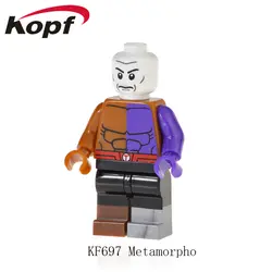 Супер Герои Atom Smasher Metamorpho Sandman Mark 50 строительные блоки Модель Кирпичи подарок Minifigured игрушки для детей KF697