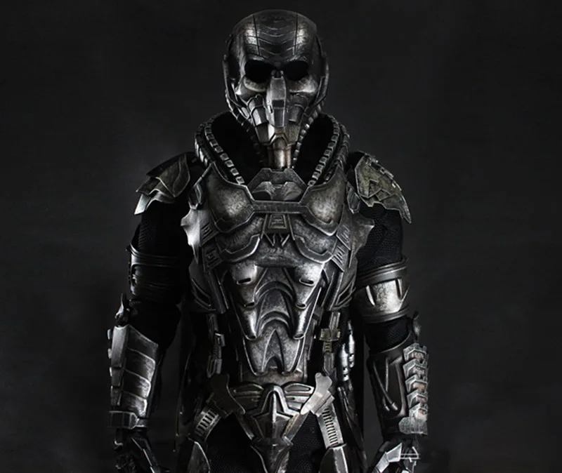 DC Anime Man of Steel Dru Zod General Zod Cosplay Full Set Helmet Shoes Cosplay Props Comic Party H