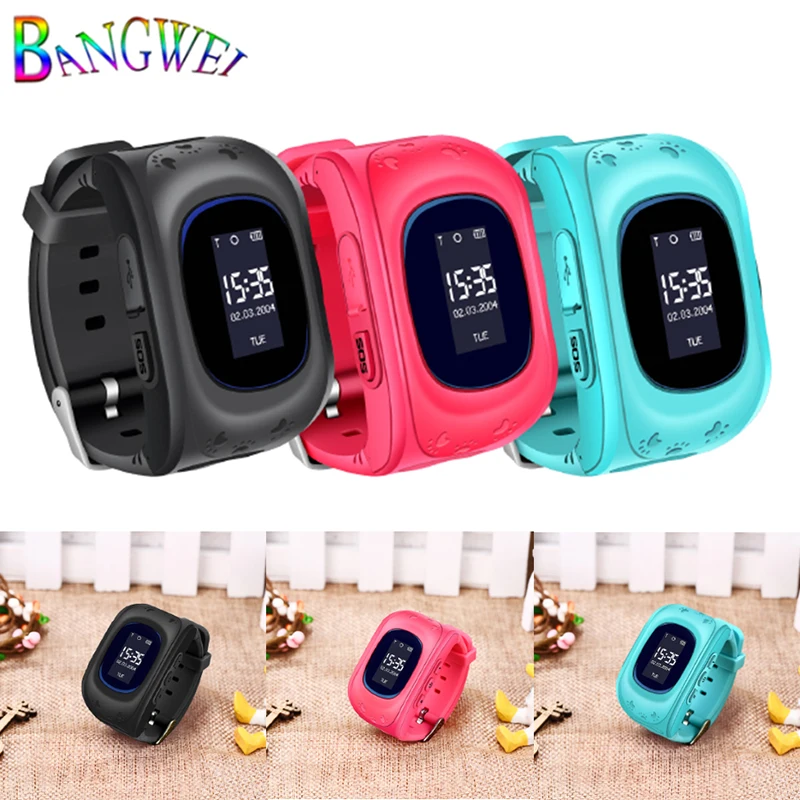 BANGWEI 2019 New Children Watches SOS Security Loss Prevention Kid GPS Smart Watch Remote Monitoring SmartWatch Relogio infantil