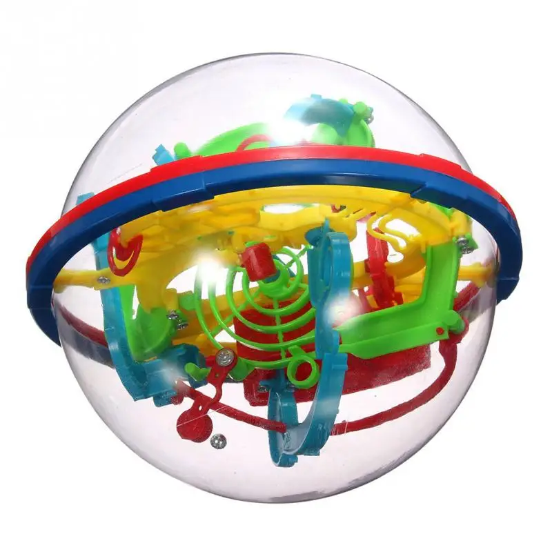 Разные цвета 100 раундов 3D лабиринт мяч игрушка 12 см ребенок Раннее Образование интеллект мяч детские развивающие игрушки детские головоломки игрушки