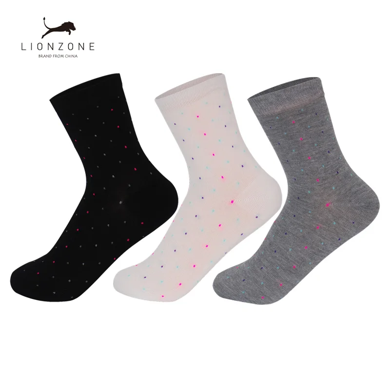 

The Daily Cute Female Socks With Colorful Spots Girls&Student Partysu Casual Bamboo Women Socks 3Pairs/Lot