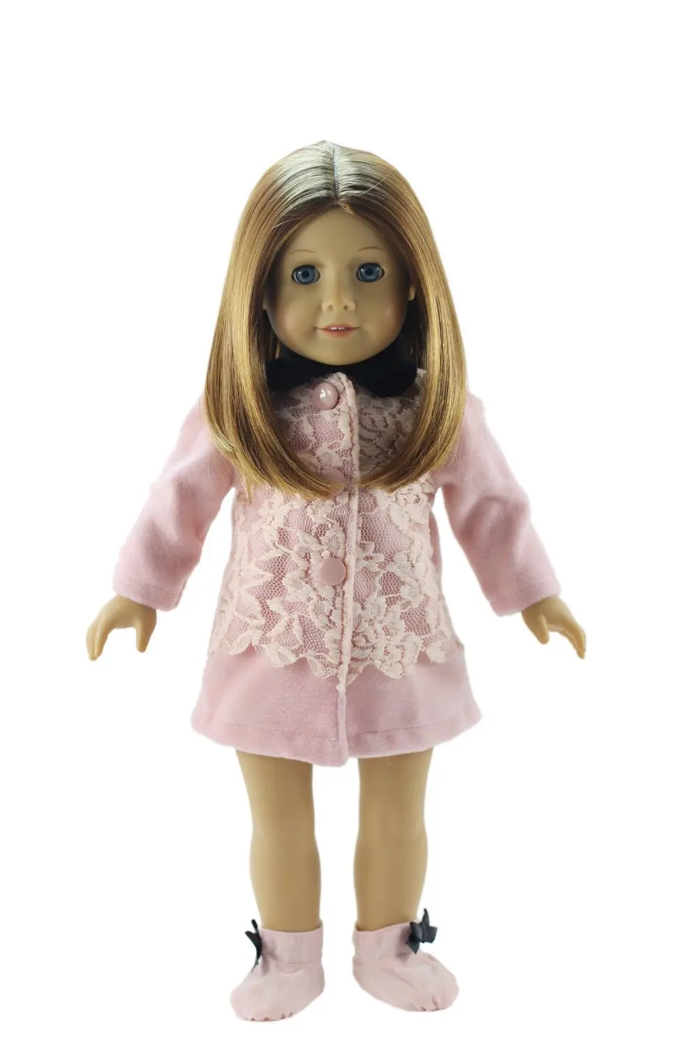 

2in1 Set Doll Clothes dress+one pairs shoes for 18'' American