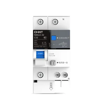

CHINT Home Electrical Leakage Mini Circuit Breaker Overload Protection NB6LE-32 CHNT 1P+N 16A 20A 25A 32A RCBO