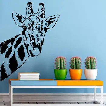 

African Animal Safari Giraffe Wall Sticker Vinyl Home Decor Interior Design Art Decals Removable Murals Bedroom Wallpaper 3569
