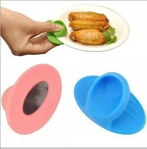 kitchen silicone gloves pads pot Microwave heat finger / simple disk folder Insulated clip guante protector potholders |