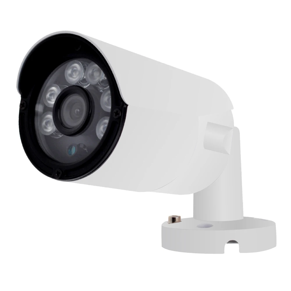 

AZISHN 2MP 1080P HD 1920X1080 Resolution Security Camera 6PCS Array LEDs Onvif H.264 Metal Outdoor Surveillance Bullet IP Camera