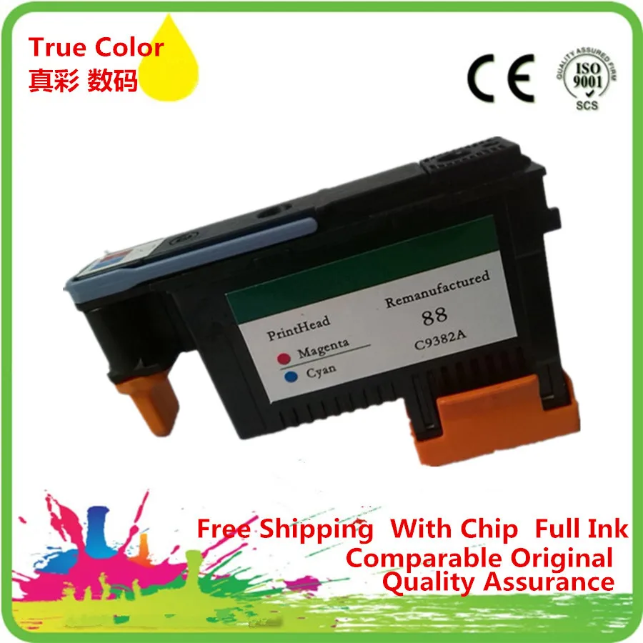 ZCA печатающей головки восстановленные For HP88 C9381A C9382A Officejet pro k550 k550dtn k550dtwm K5300 K5400 K5400tn