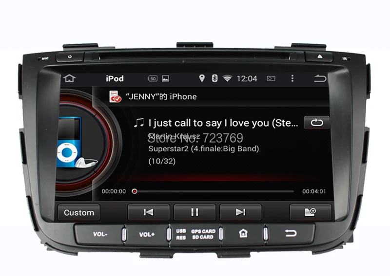 Flash Deal Pure Android 4.4.4 System Car DVD GPS Navigation System for Kia SORENTO 2013 5