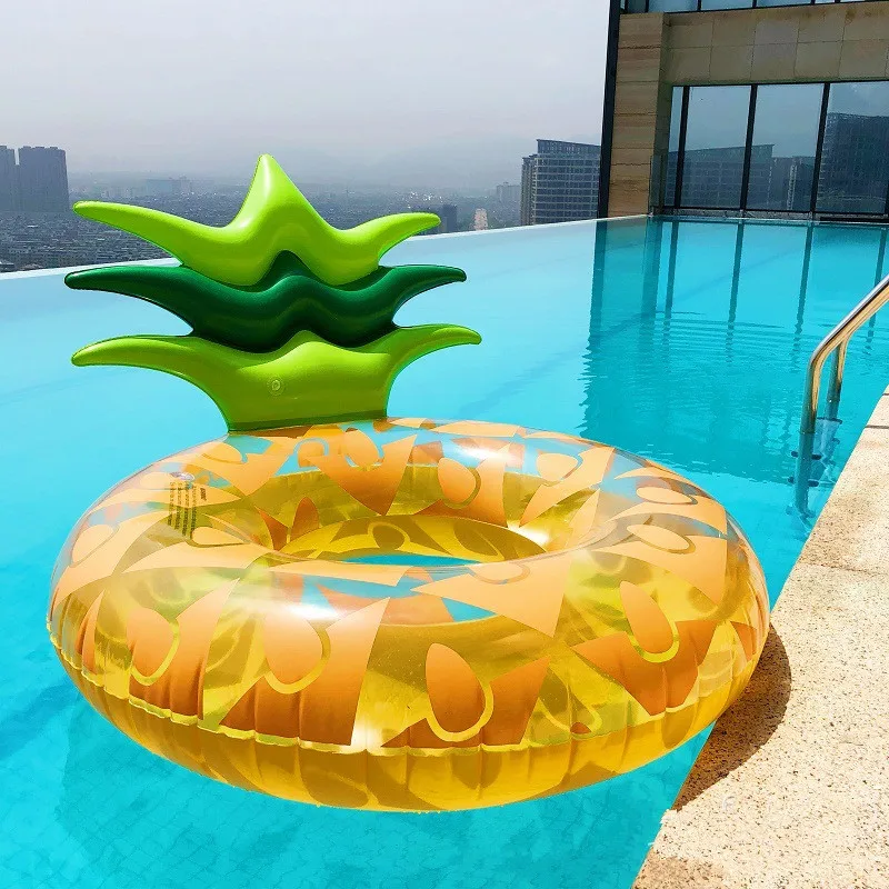 

Inflatable Pineapple Swimming Ring Pool Float Swimming Circle For Kids Adults Floating Ring Swiming Wheels High Quality Portable