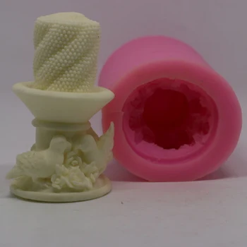 

Candlestick silicone mold, mold wedding candles. Pigeonstick molds candle 3 d candle mold