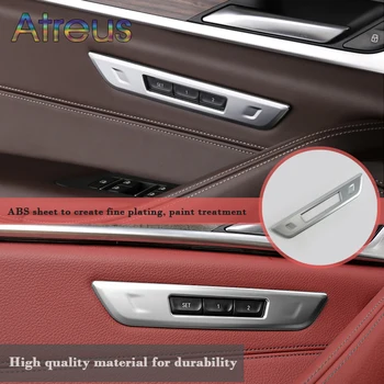 

Atreus For New 5 Series BMW G30 2018 Auto Memory Seat Adjustment Button Rear Ashtray Frame Stickers Car Styling Accessories