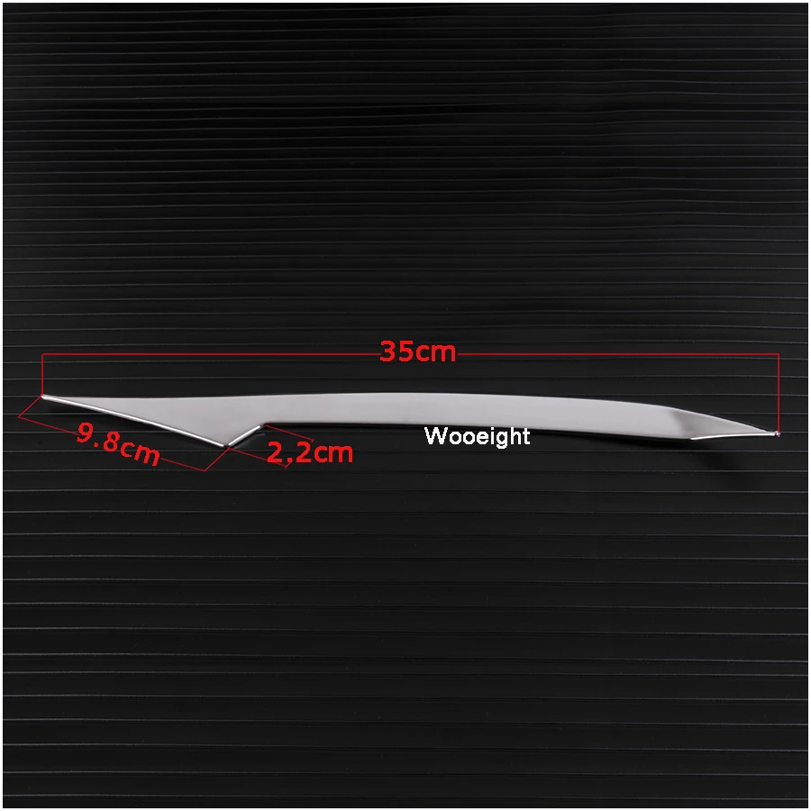 ABS Chrome Front Headlight Headlamp Eyebrow Trim Cover Car Accessories 2PcsSet For Toyota RAV4 RAV 4 2016 (7)