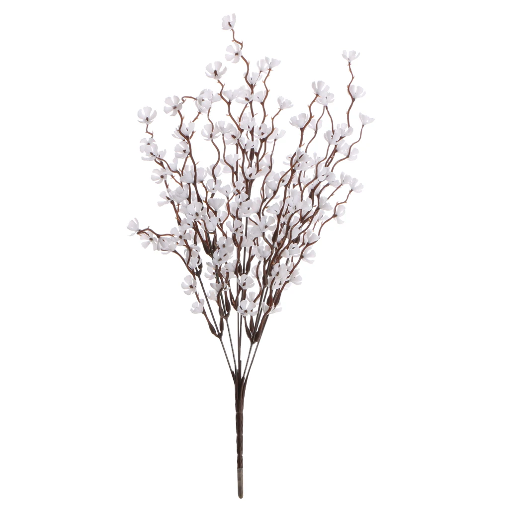 Artificial Simulation Flowers Plastic Plum Blossom For Party Home Bar Tabletop Floral Decoration Wedding Bridal Bouquets