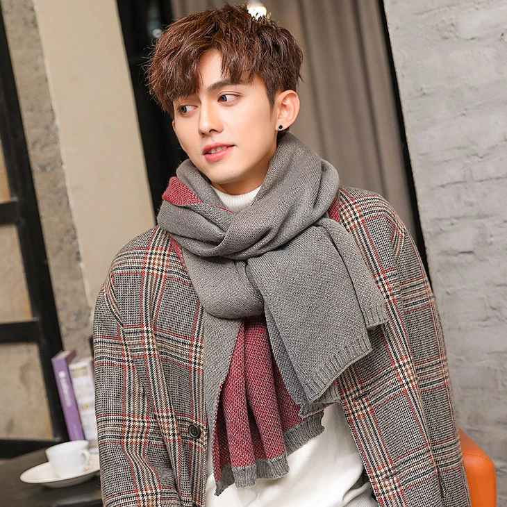 Newest 50cm*200cm Men Fashion Design Scarves Men Winter Wool Knitted  Cashmere Scarf Couple's High Quality Thick Warm Long Scarf|Men's Scarves| -  AliExpress
