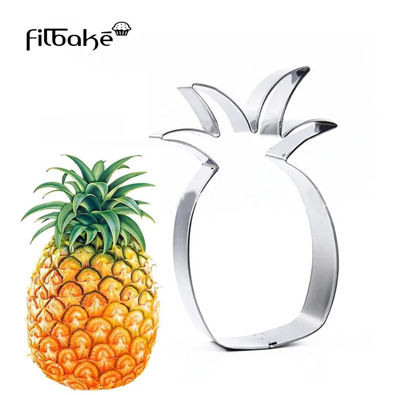 

Filbake One Piece Of Pineapple Stainless Steel Cookie Cutters Dessert Decorations Handmade Cookie Baking Tools Cookie Stencil