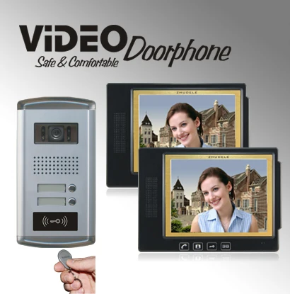ZHUDELE Home security doorbell 8.3" video door phone