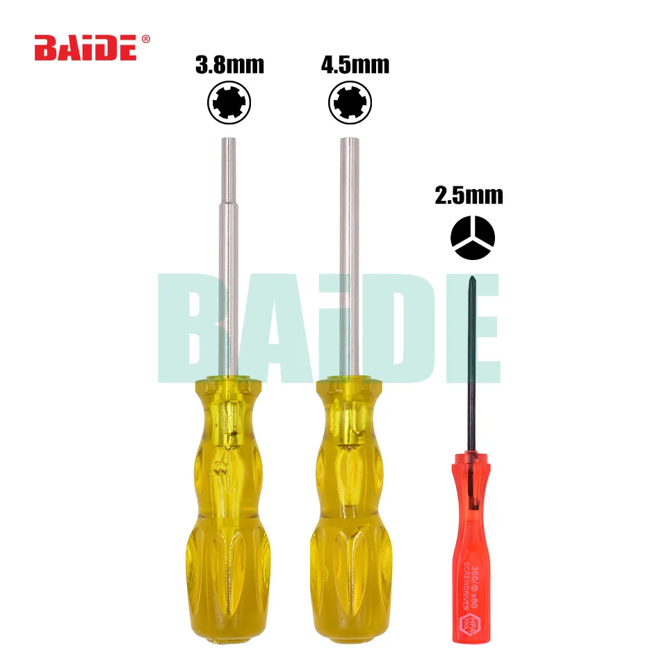 US $137.80 3 in 1 Set 25Y 38mm 45mm Hexagon Gamebit 38 45 Security Screwdriver Game Tool for Nintendo NGC SFC NES 50setslot