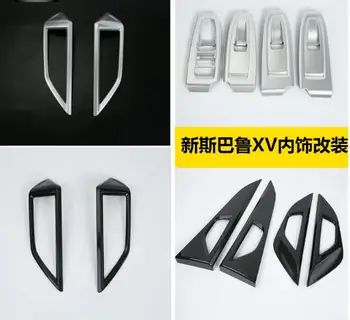 

High quality for Subaru XV 2018 Luxurious Chrome Cover Trim Set 2018 No Rust Accessories Stickers Car Air outlet Handle panel