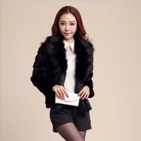 La Furry Fourrure Fluffy Femme Plus Z424 Veste Outwear Artificielle Taille Faux Manteau De Moelleux Femmes 2018 D'hiver Fausse 6Sx8H7
