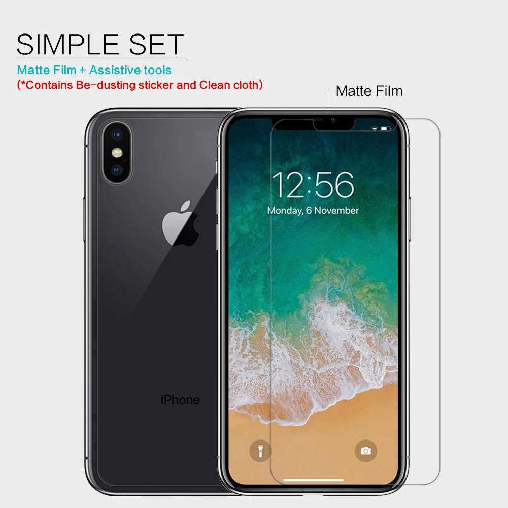  Screen Protector für iPhone Xs Max Nillkin Klar/Matte Weichen Kunststoff Film für iPhone Xs Max 65'