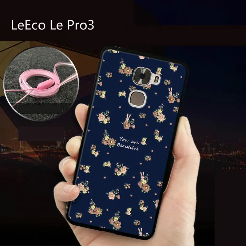 

Newest For Letv LeEco Le Pro 3 Case Fashion 3D Relief Cartoon Painting Soft Silicon Protective Back Cover Case For LeEco Le Pro3
