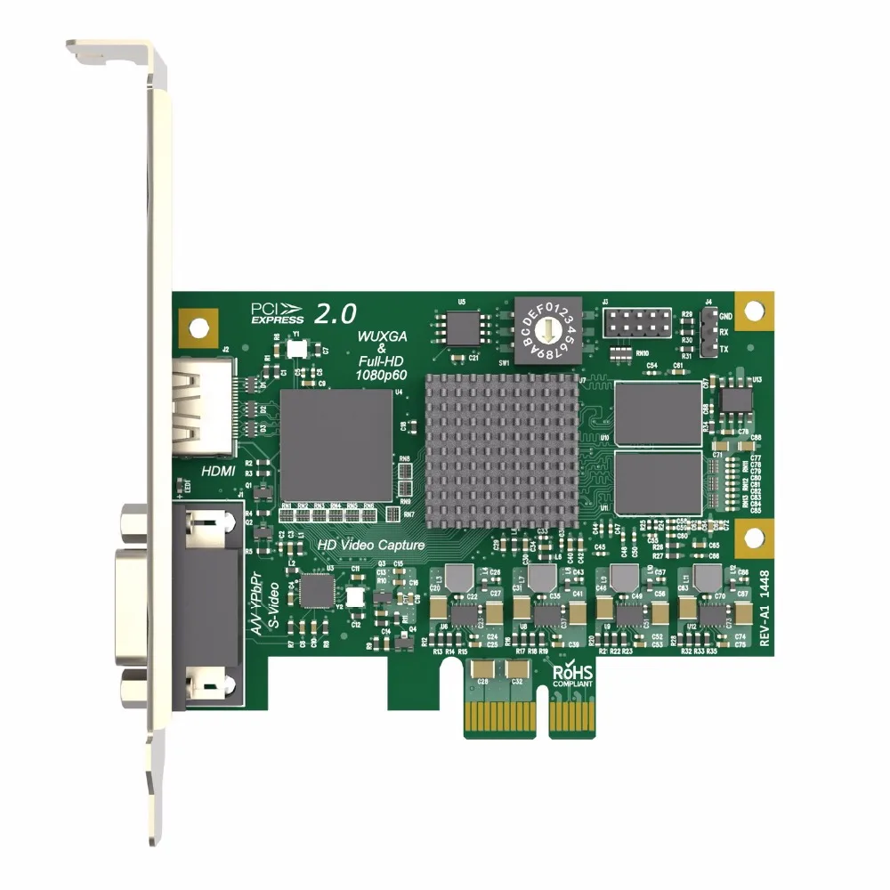 OPR-HD100 1080 P 60FPS PCI-E HDMI грабберная карта, поддерживает HDMI, YPbPr, s-видео, AV CVBS и L/R аудио и захват