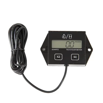 

RL-HM011A Digital Reset tach Hour Meter Tachometer for paramotor marine outboard motorbike chainsaw lawn mowers mopeds ATV boats