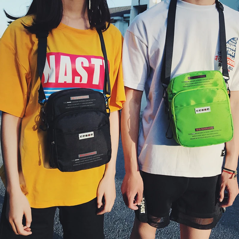 INS Original Harajuku Hip Hop Messenger Bag Women Men Retro Street