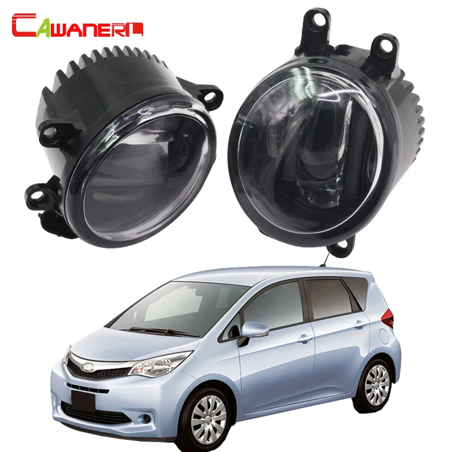  Cawanerl 1 Pair Car Light LED Fog Lamp DRL Daytime Running Light White 12V For Subaru Trezia Hatchb - 32826493658