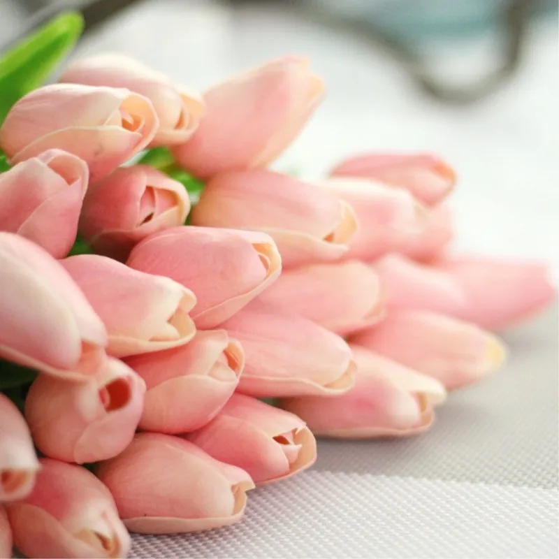 10 шт. Искусственные цветы «сделай сам» ПУ-тюльпаны настоящие на ощупь искусственные цветы для украшения мини тюльпана для украшения дома свадебные цветы