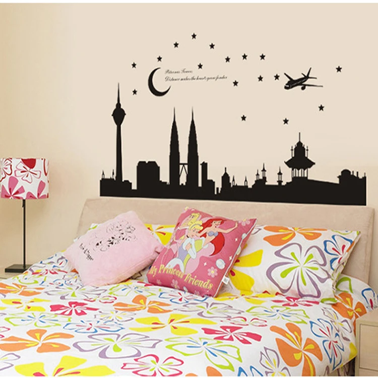 2016 new! large size:140*70cm high quality wall sticker malaysia's
