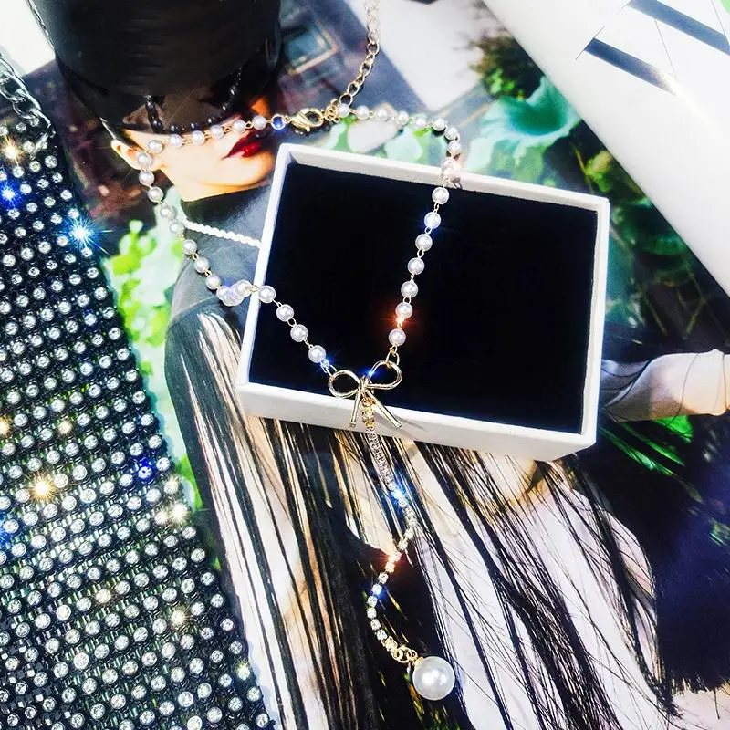 Fashion-Bow-Y-Shaped-Long-Necklace-Women-New-Choker-Jewelry-Elegant-Simulated-Pearl-Tassel-Necklaces-Bijoux