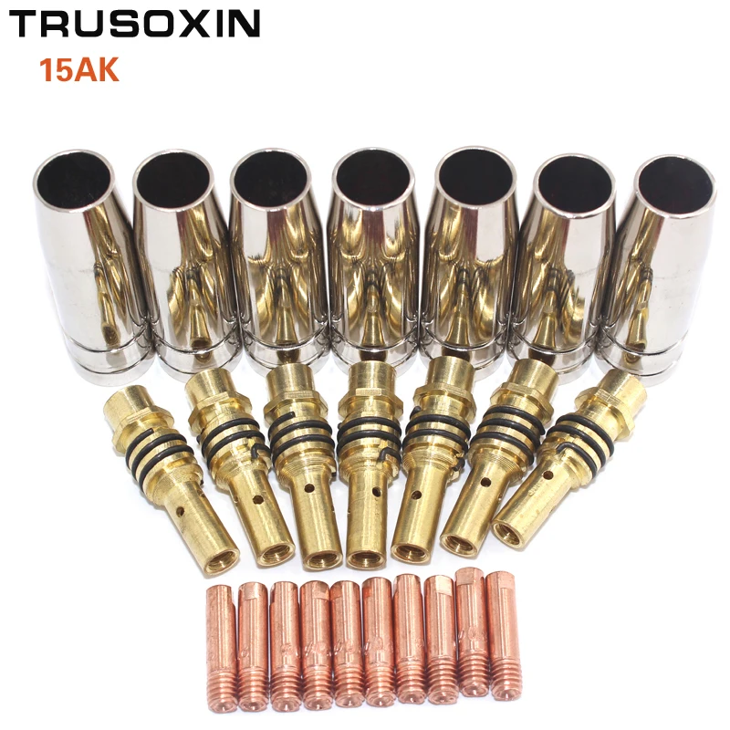 30pcs15AK Binzel фонарь/пистолет расходные электроды и нержавеющая сталь защитная
