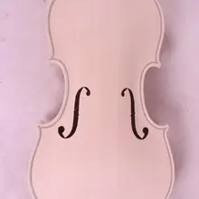 1x Белый Скрипки Незаконченный Скрипки пламя клена 4/4 Высокое качество#2040