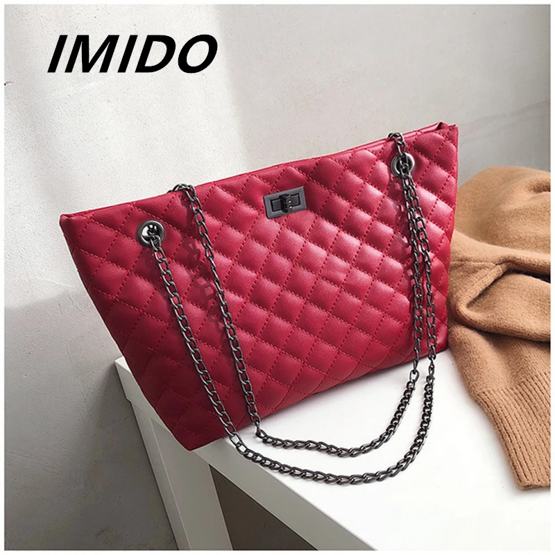 IMIDO2019 летом взрыва Lingge вышивка нить женское Портативный плечо сумка цепи модные