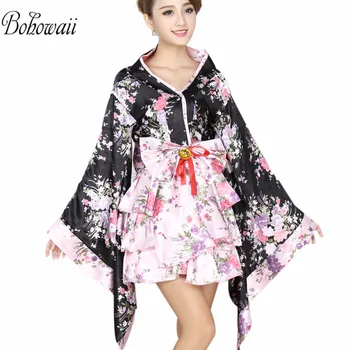 Bohowall Kimono japonés disfraz tradicional Anime Cosplay Lolita Halloween vestido de lujo mujeres Japón estilo Ropa Japonesa