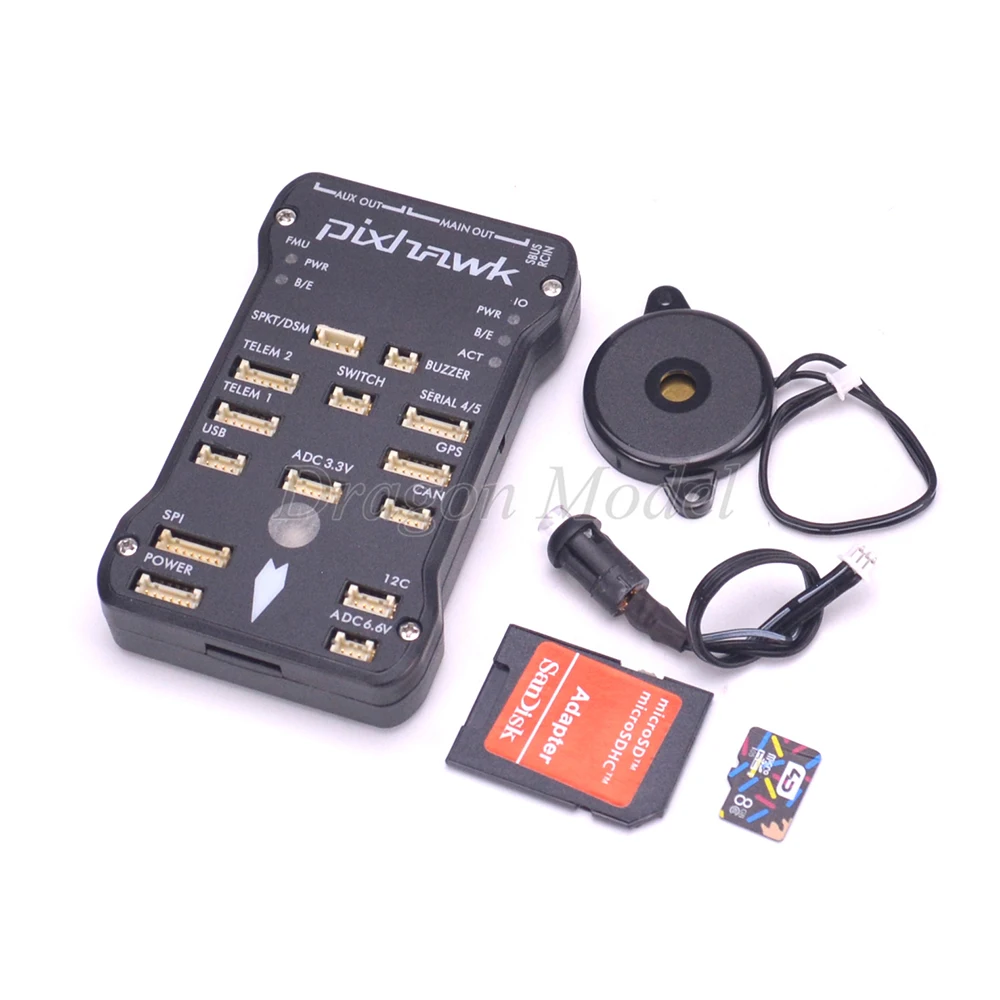 

Pixhawk 2.4.7 (upgraded V2.4.6) PX4 Autopilot PIX 32 bit ARM Flight Controller + 4G TF Card (IO Firmware) for RC Quadcopter