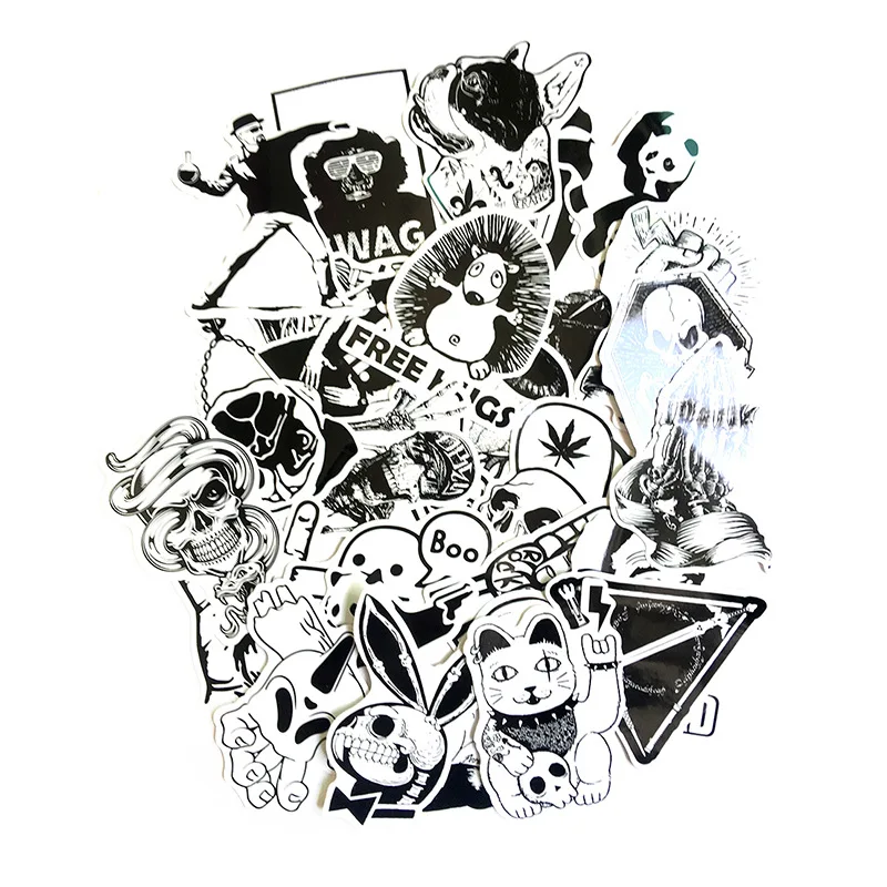 

Car Sticker 100pcs Black and White for toyota trd camry rav4 corolla avensis aurisrav4 c-hr prius yaris lada vesta granta kalina