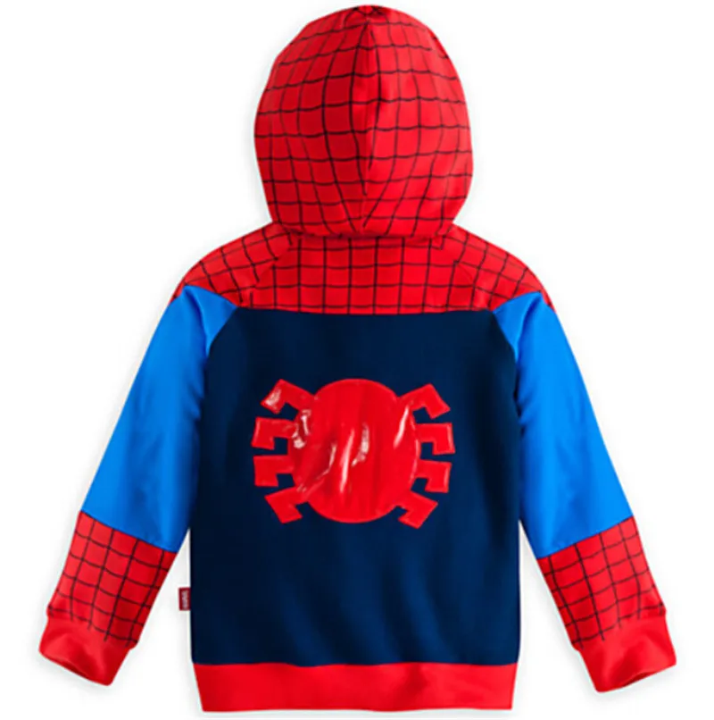 Осенние куртки для малышей; Одежда для мальчиков; модные детские пальто «Человек-паук» для мальчиков; куртка для девочек; детская верхняя одежда с капюшоном «Человек-паук»