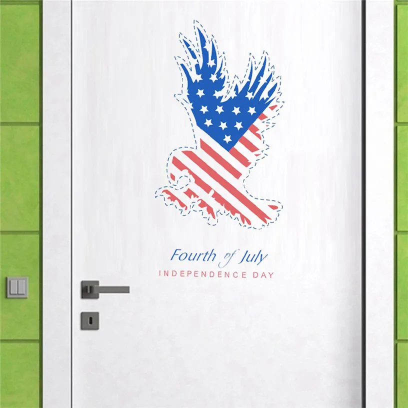 Fourth of July Vinyl DIY wall sticker living room for home interior decoration Decals wallpaper Independence Day Decor ma24