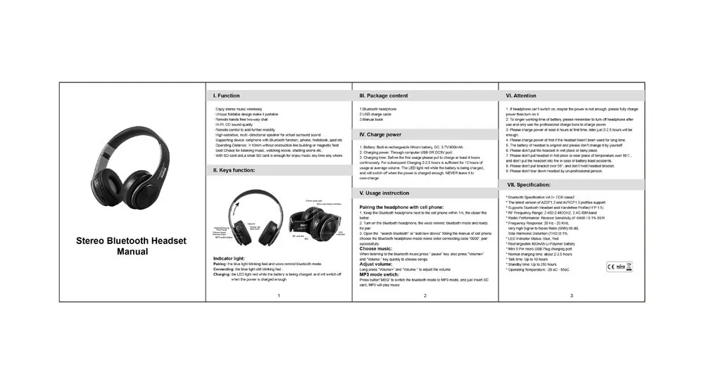 Mosunx Беспроводная Bluetooth складная гарнитура стереонаушники гарнитура для SD Bluetooth гарнитура со слотом для sd-карты