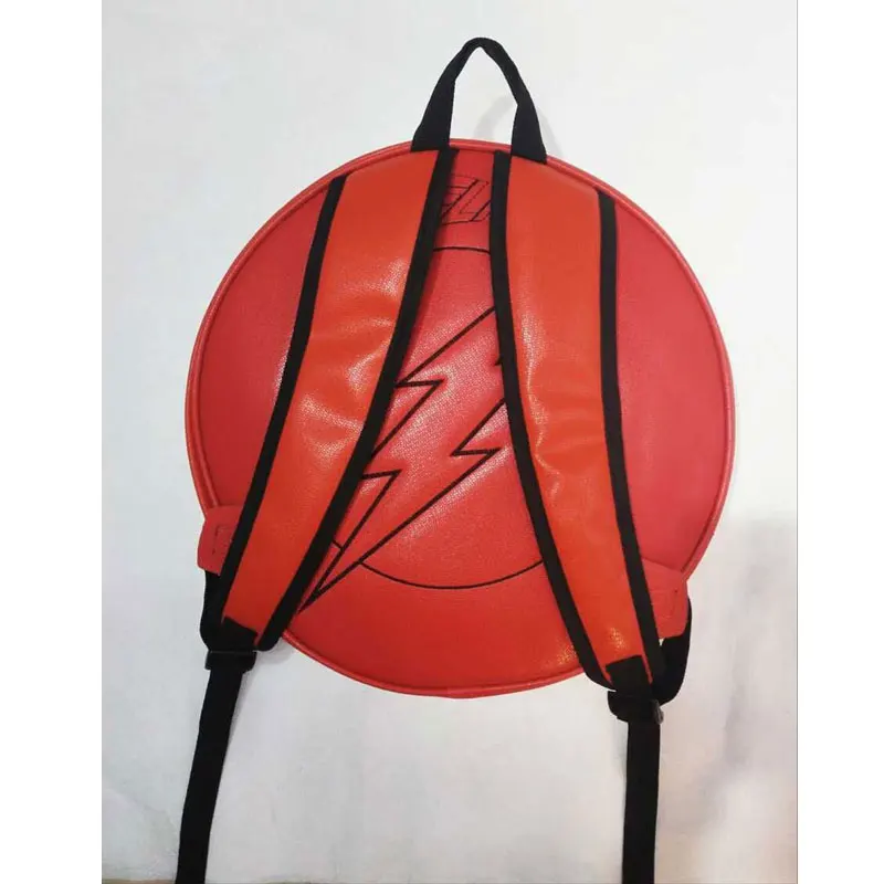 DC Marvel Comics Backpack Flash Anime Hero Flash-man LOGO Print Leather Bags Gift Students Boy Girl