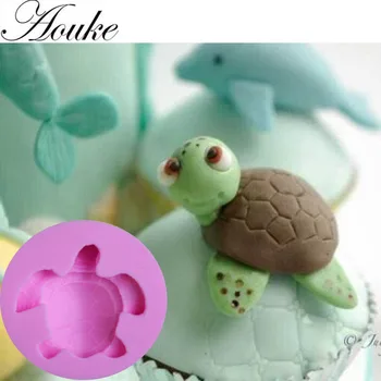 

Small Size,Sea turtle Shape Hands Shape 3D Silicone Cake Mold, Cartoon Figre/cake tools Soap Mold Cake Decoration G099