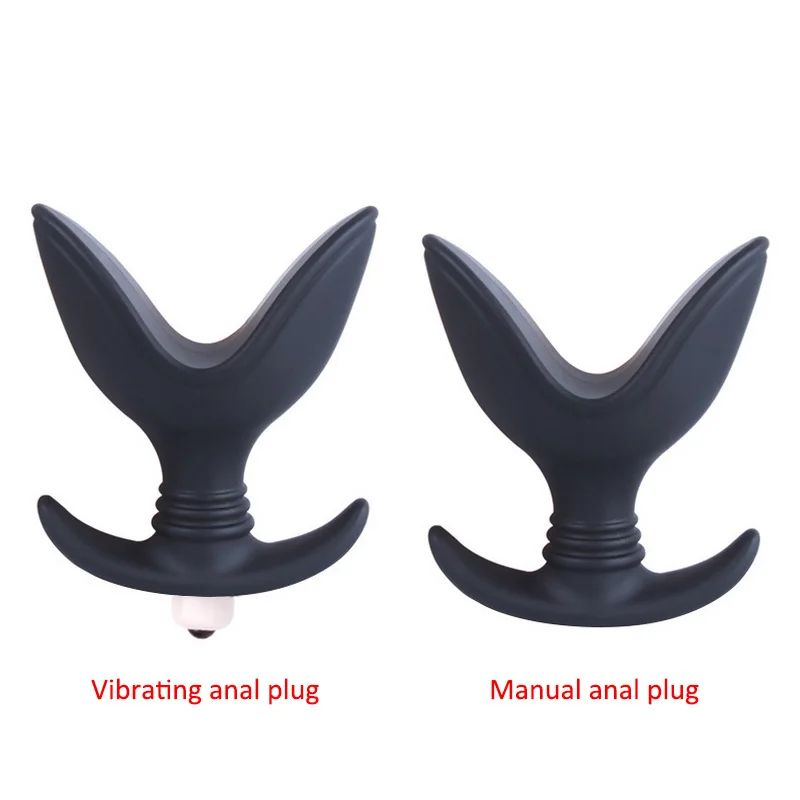 Anal Plug Vibrator Sex Toys for Woman V port Function Butt Plug Silicone Anal Vibrators Gay Adult G-spot Stimulator Anal Stimulation
