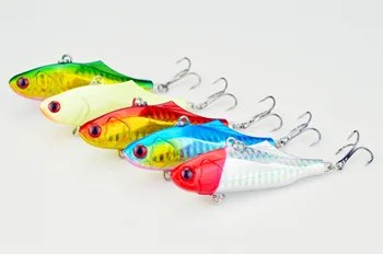 

5 PCS 2016 new export lures VIB submerged bait bag vibration lead fish bionic bait Lure Fishing Tackle full set