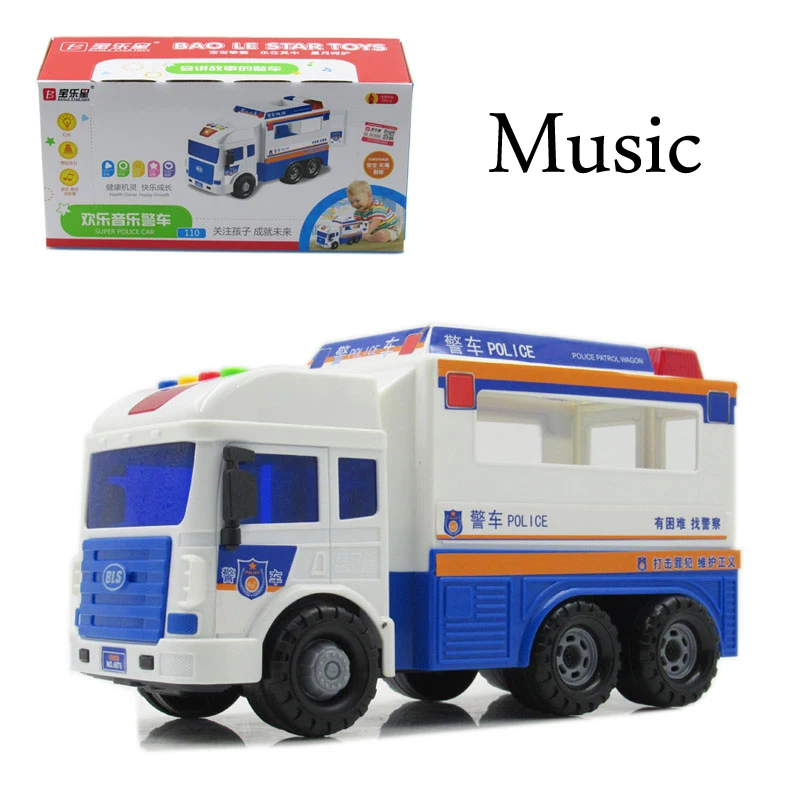 

Music inertial car Digging machine Transport truck Ladder truck Dump truck Fire engine Police Children's toys