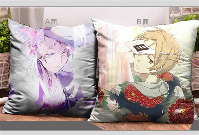 Amellor декоративные подушки 43x43 см Нацумэ Yuujinchou мультфильм подушки аниме Подушка Мягкая двусторонняя печатных подушки Рождественский подарок - Цвет: 2