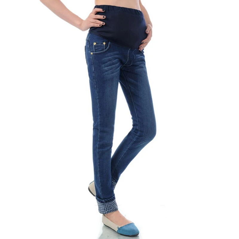 2019 printemps nouveau Jeans de maternité vêtements haute qualité coton pantalon pour femmes enceintes Denim grossesse Jeans pantalon grande taille