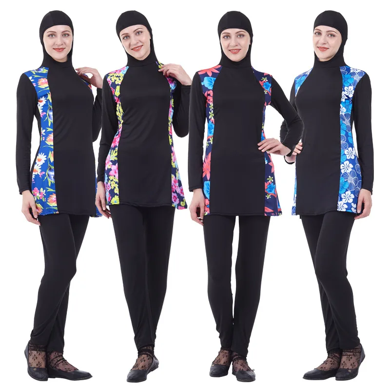 Модные мусульманские купальники скромная одежда скромная ткань женский исламский хиджаб-купальник купальный бренд Muslima купальники